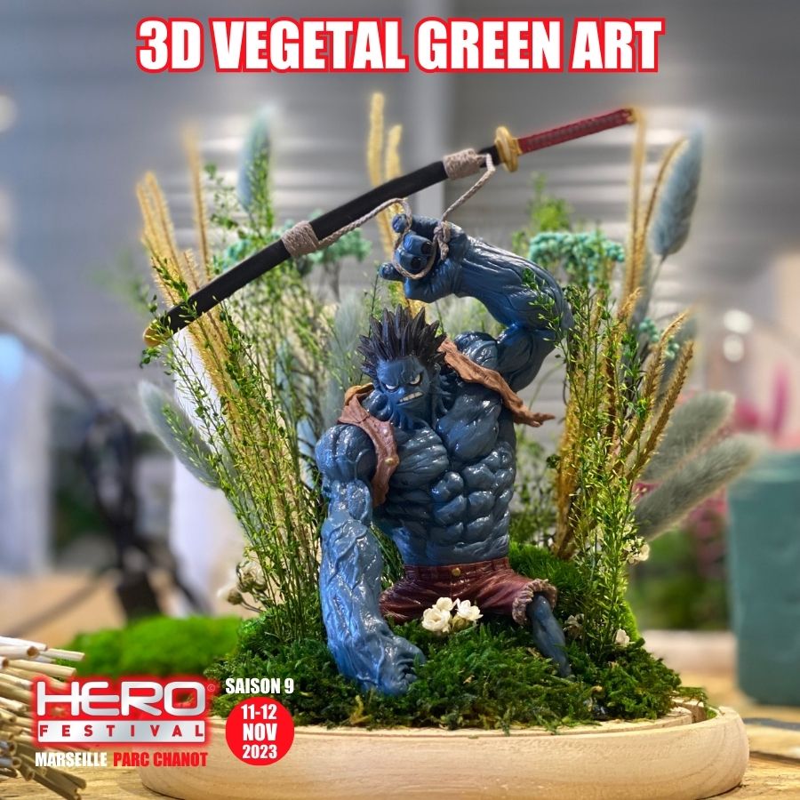 3D vegetal green art