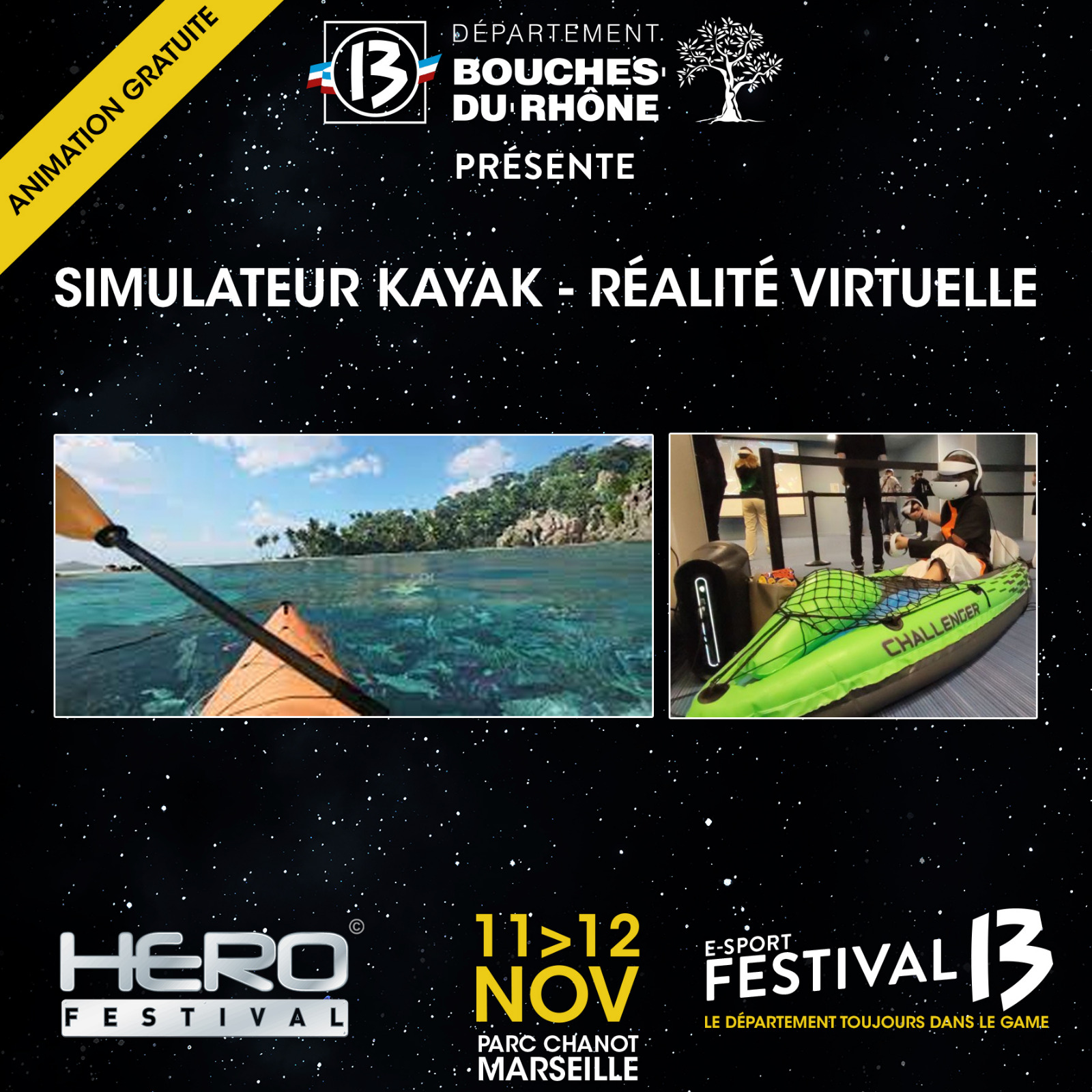 Réalité Virtuelle Kayak