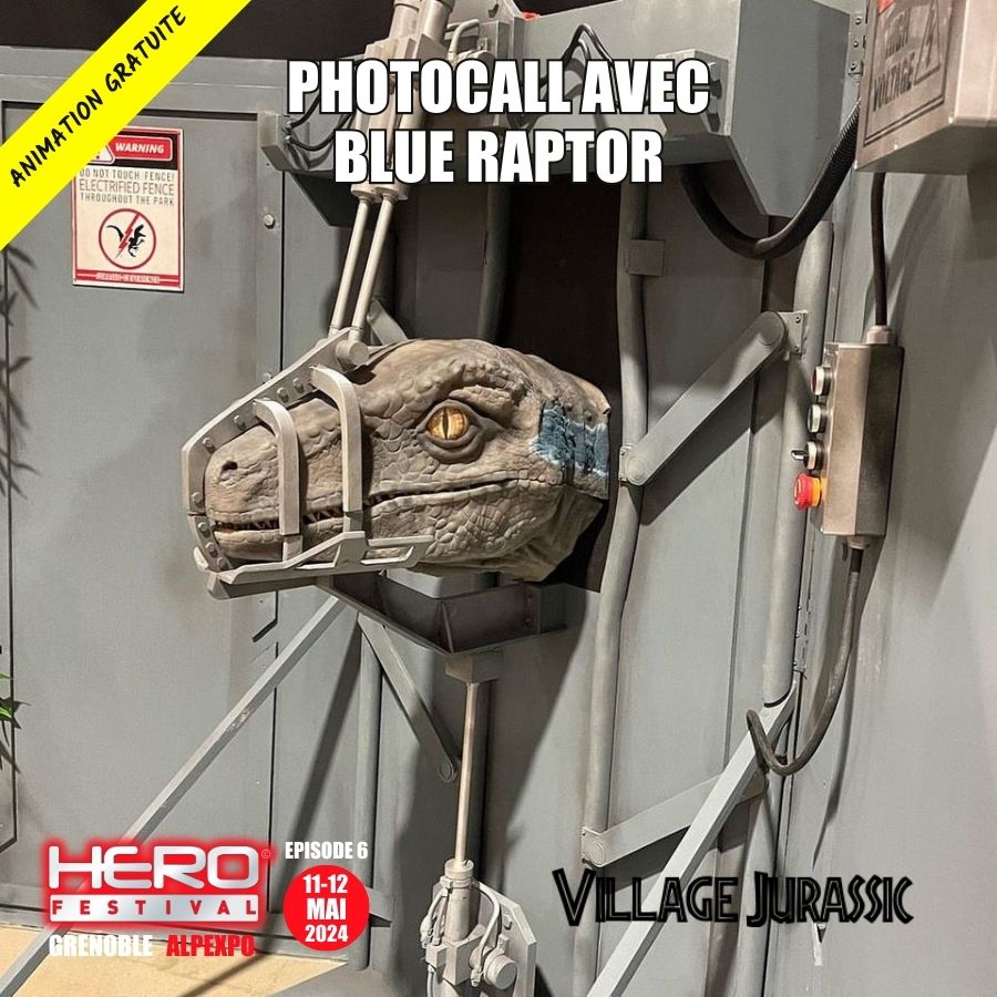 PHOTOCALL WITH BLUE RAPTOR