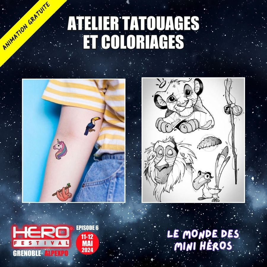 TATTOO AND COLORING WORKSHOPS