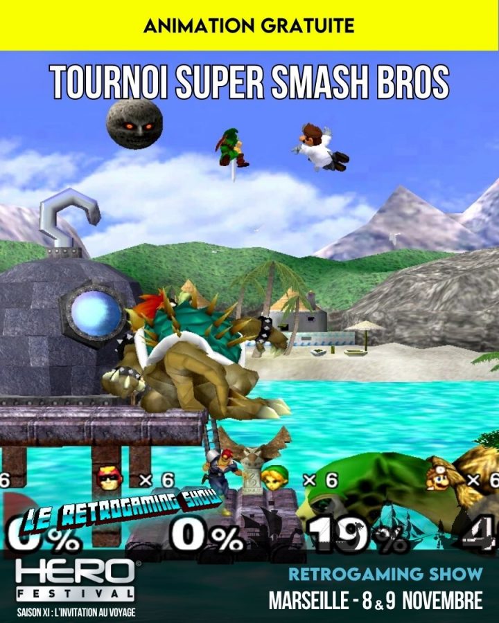 TOURNOI SUPER SMASH BROS – RETROGAMING SHOW