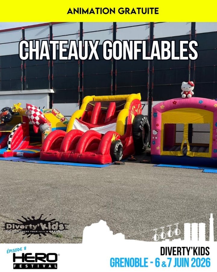 POUR LES MINI HEROS : CHÂTEAUX GONFLABLES