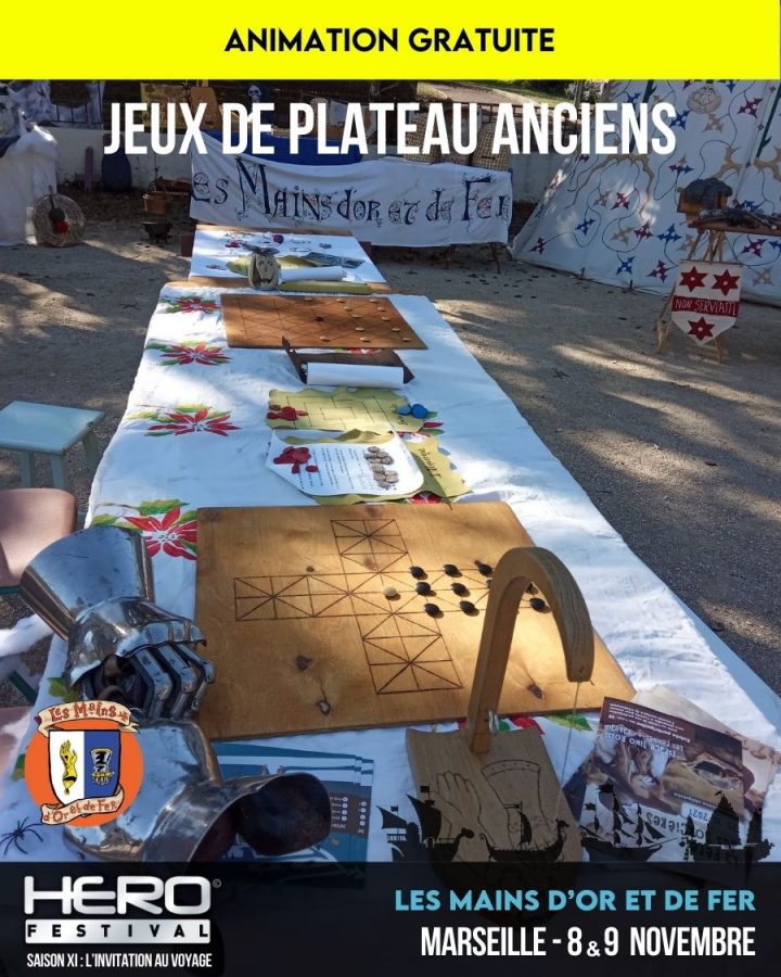 Les Mains d’or et de fer – Jeux de plateau anciens