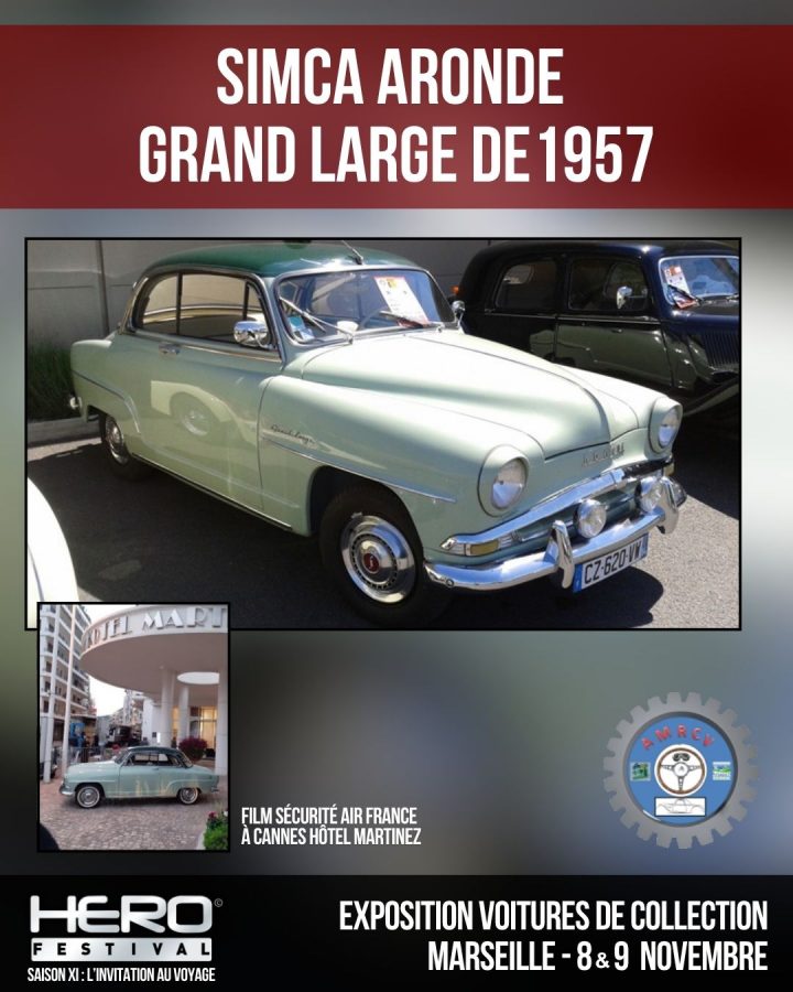 EXPOSITION VOITURES DE COLLECTION : Simca Aronde Grand Large (1957)