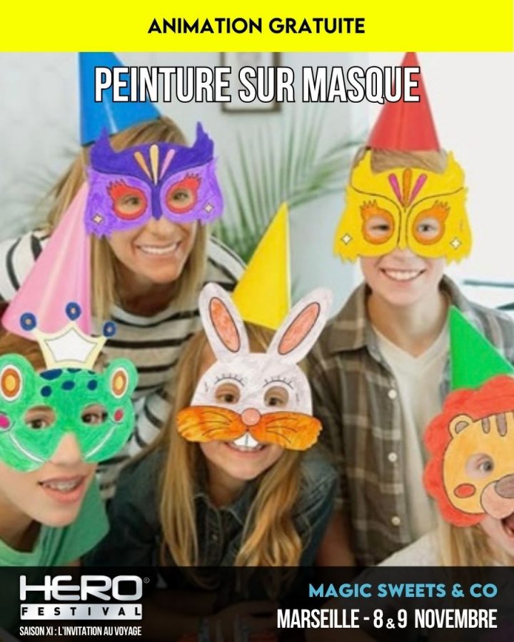 PEINTURE SUR MASQUE BY MAGIC SWEETS & CO