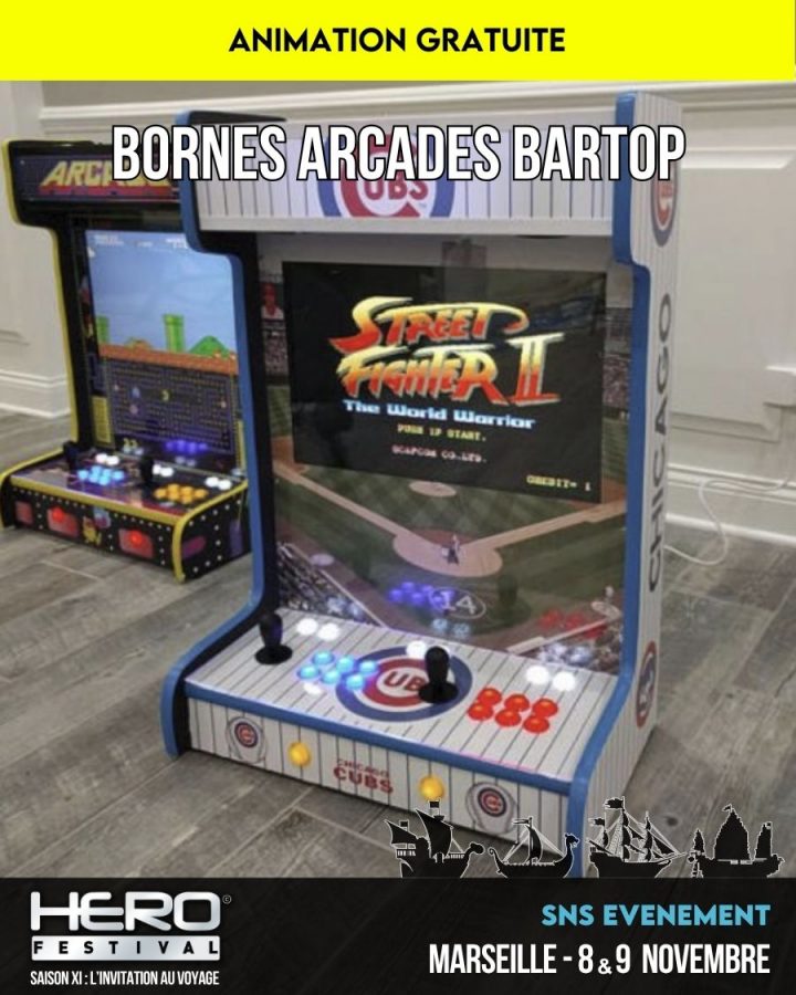 BORNES ARCADES BARTOP BY SNS