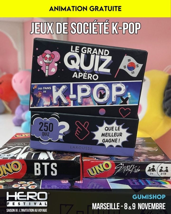 JEUX DE SOCIÉTÉ K-POP AVEC GUMISHOP