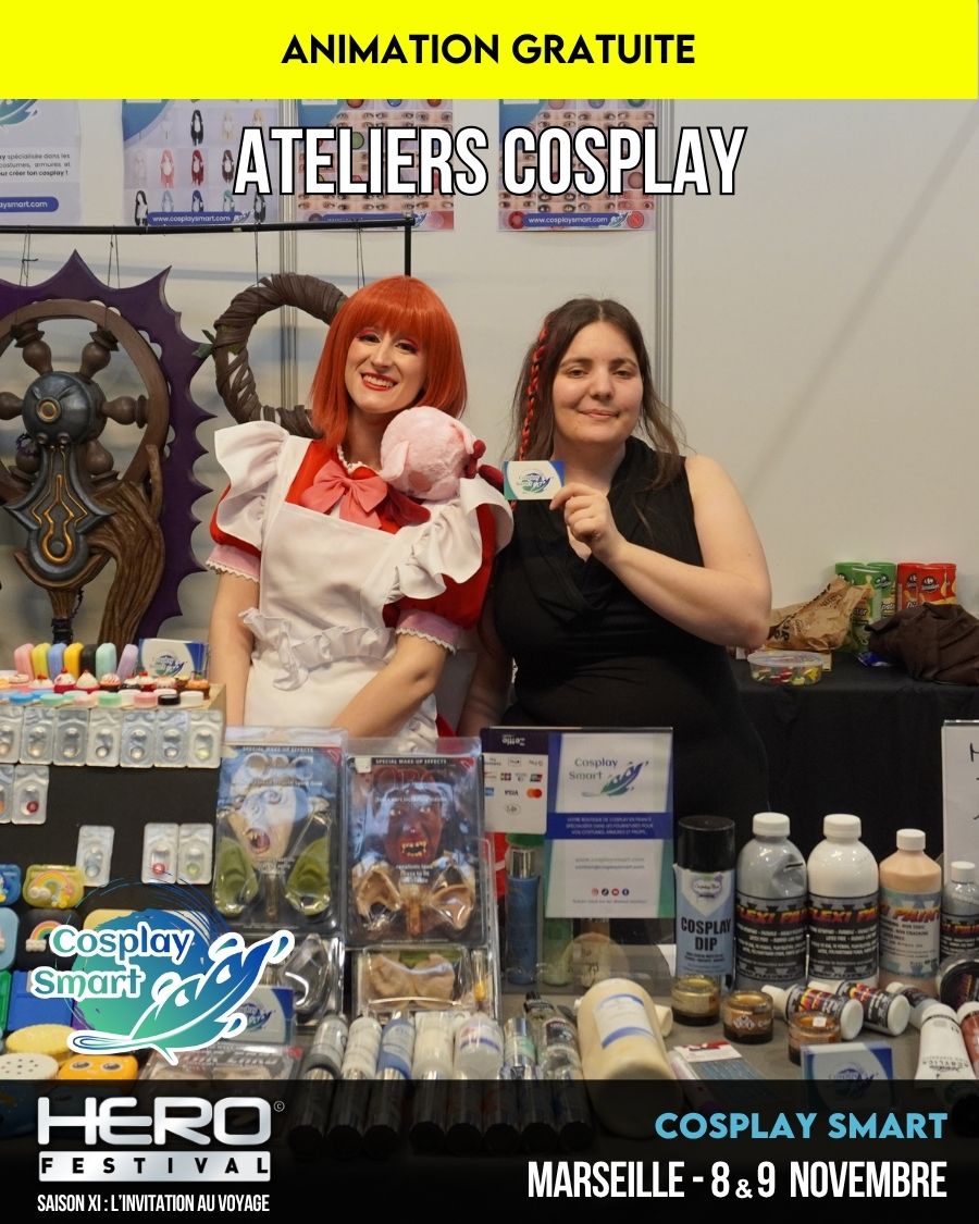 ATELIERS & DÉMONSTRATIONS COSPLAY AVEC COSPLAY SMART