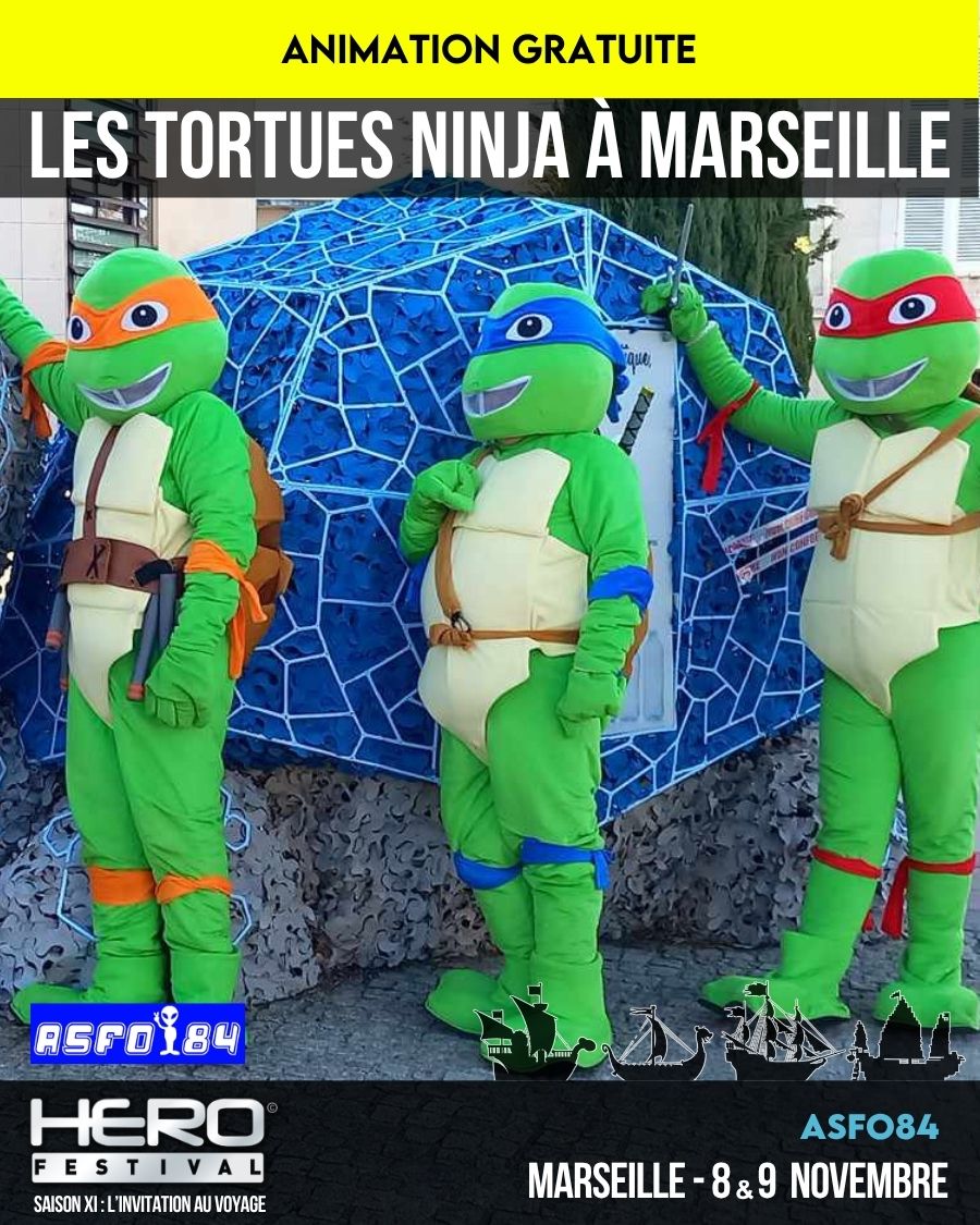 🐢LES TORTUES NINJAS AU HEROFESTIVAL AVEC ASFO84 !