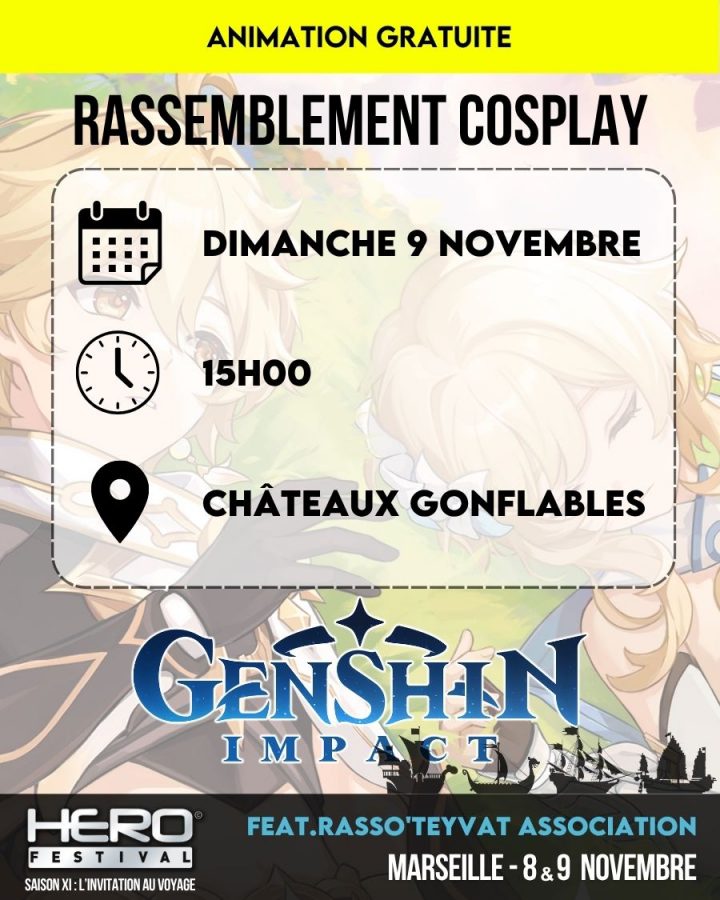 RASSEMBLEMENT COSPLAY GENSHIN IMPACT