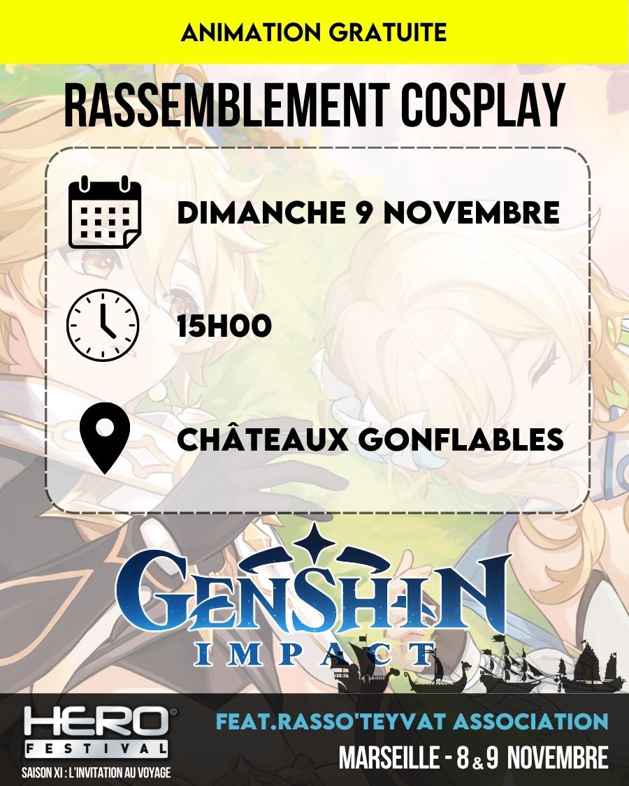 RASSEMBLEMENT COSPLAY GENSHIN IMPACT