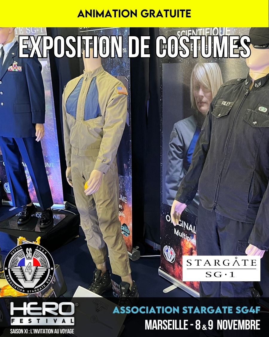 EXPOSITION DE COSTUMES STARGATE AVEC SG4F