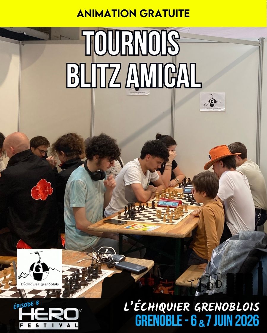 TOURNOIS D&rsquo;ECHECS BLITZ AMICAL