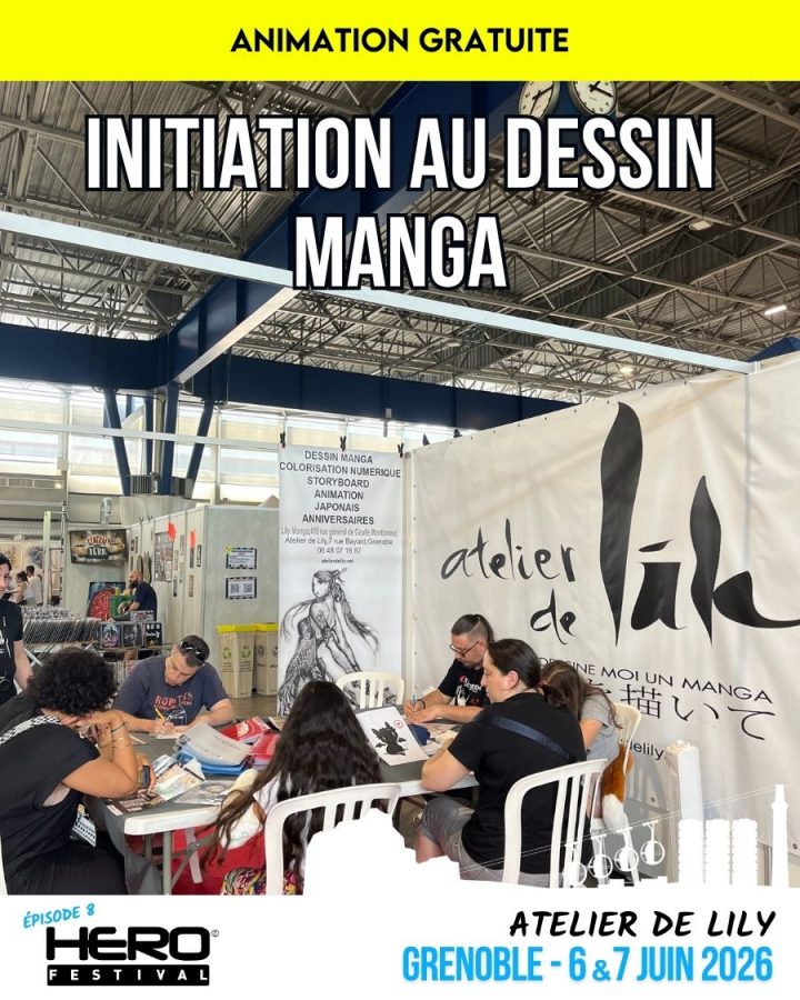 INITIATIONS AU DESSIN MANGA AVEC L&rsquo;ATELIER DE LILY