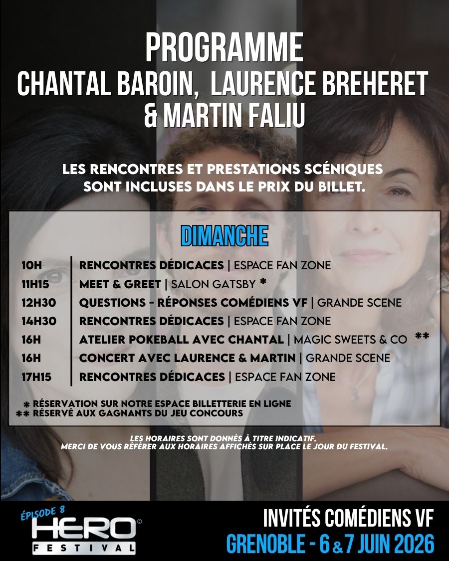 PROGRAMME chantal baroin & laurence breheret & martin faliu dimanche