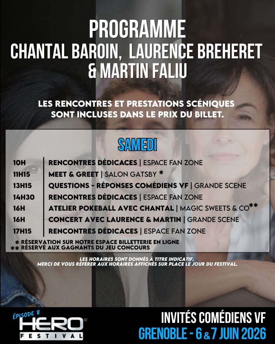 PROGRAMME chantal baroin & laurence breheret & martin faliu samedi