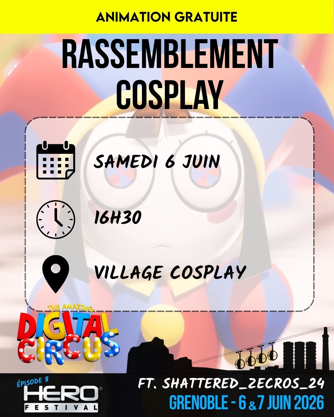 RASSEMBLEMENT COSPLAY : THE AMAZING DIGITAL CIRCUS