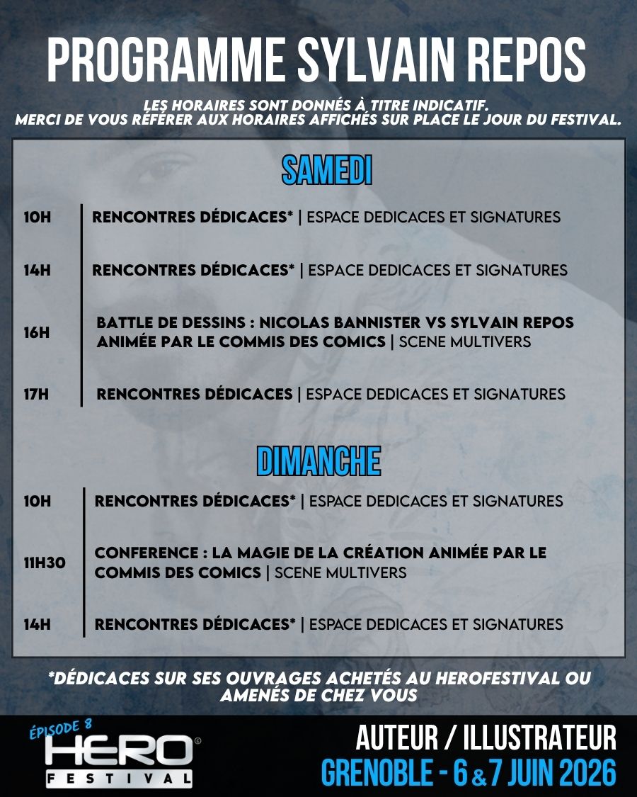 programme sylvain repos