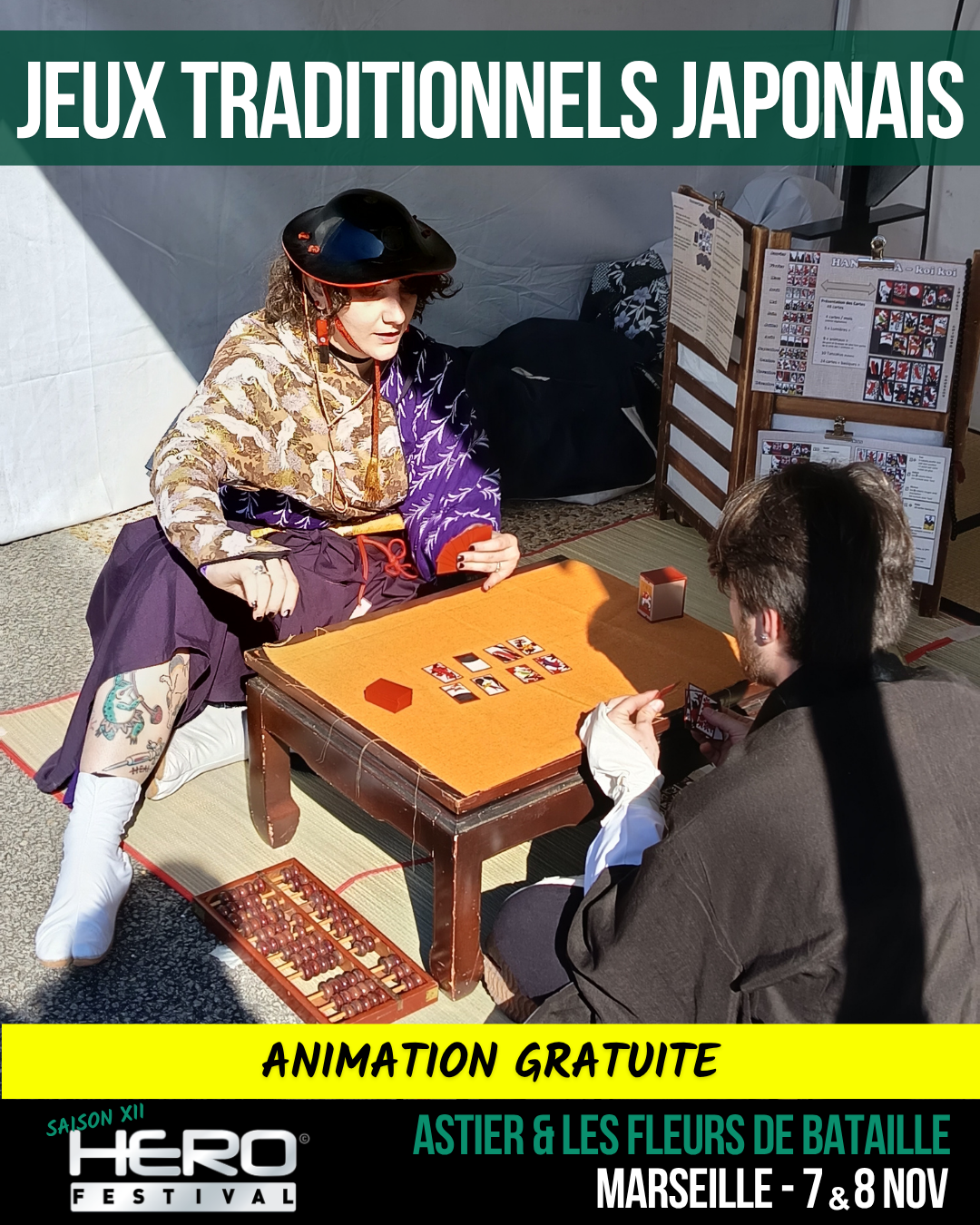 ASTIER & LES FLEURS DE BATAILLE : JEUX TRADITIONNELS JAPONAIS