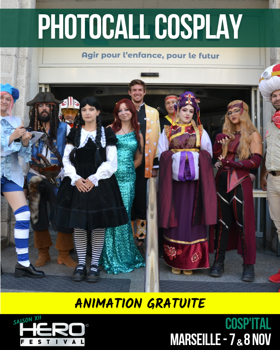 ANIMATION : PHOTOCALL COSPLAY AVEC COSP’ITAL