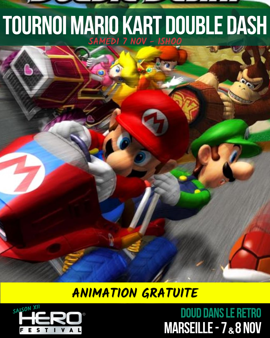 Tournoi Mario Kart Double Dash sur GameCube