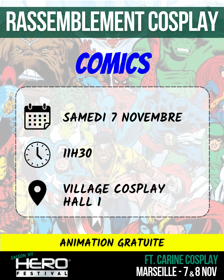 RASSEMBLEMENT COSPLAY : COMICS