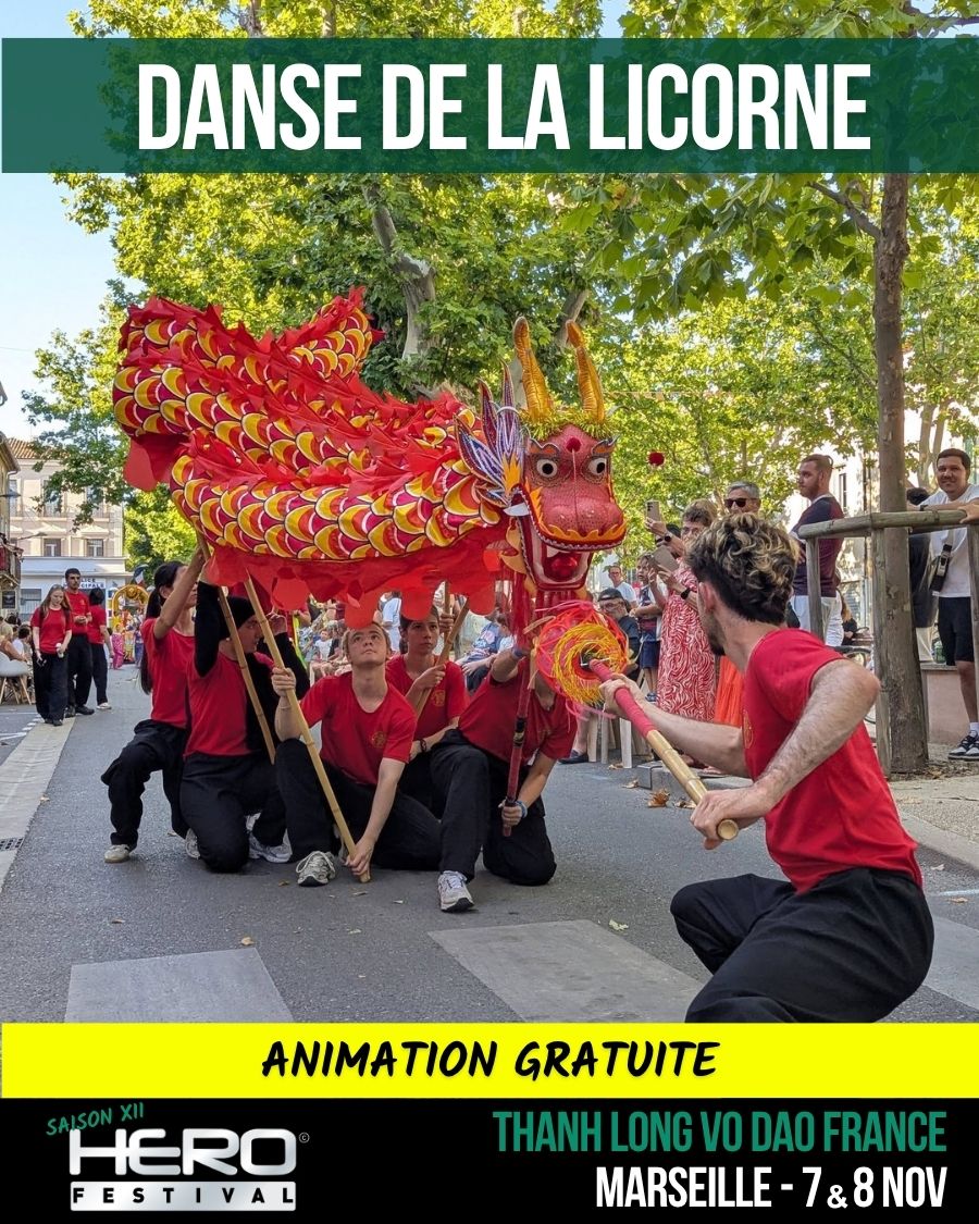 École Thanh Long Vo Dao du Kura Dojo : Danse de la Licorne